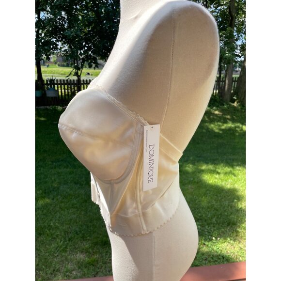 Dominique Ivory Satin Longline Strapless Bra 44DD - Picture 3 of 9